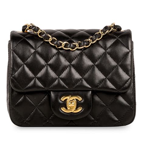 chanel tasche mini schwarz|chanel lambskin bag.